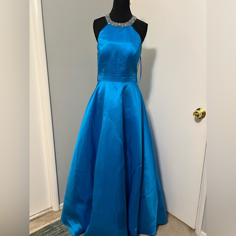 Betsy & Adam Vibrant Blue Dress